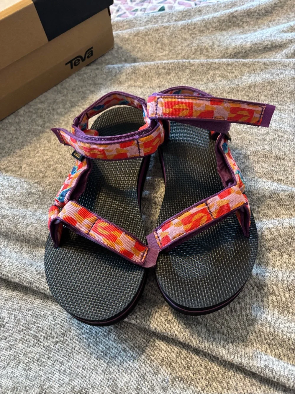 Teva Women's Colorful Strappy Sandals in Pink and Orange
